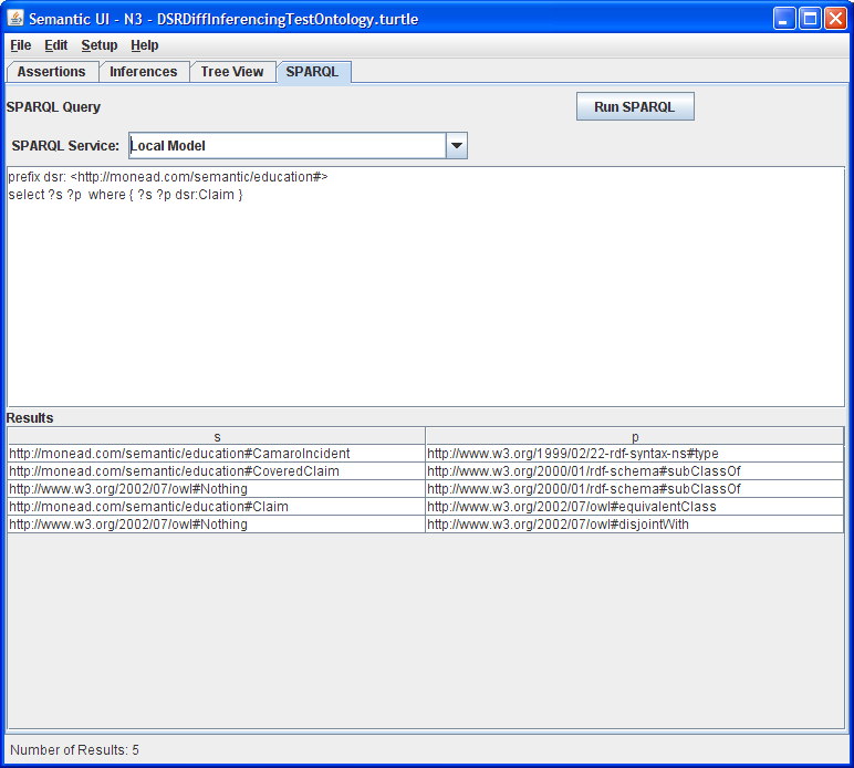 Initial view of Semantic UI