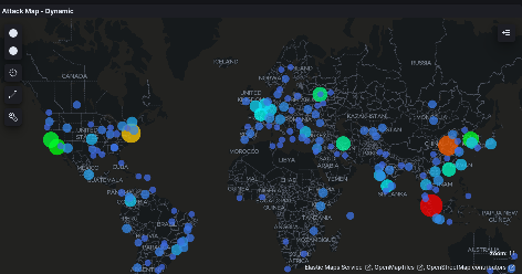 Sample attack map